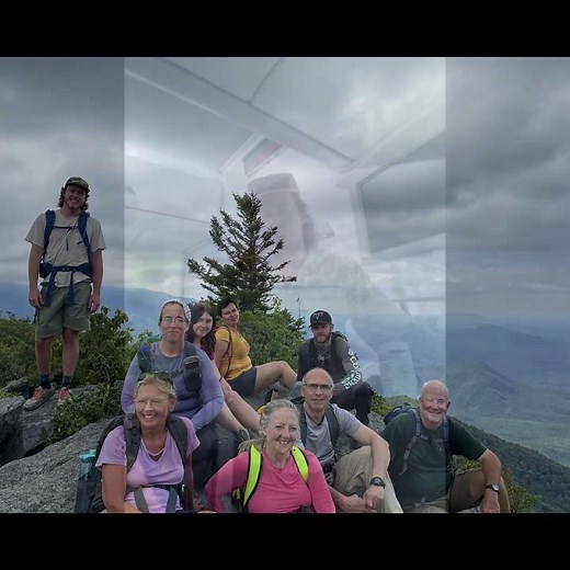 Jack got to hike with Diane Sawyer!!