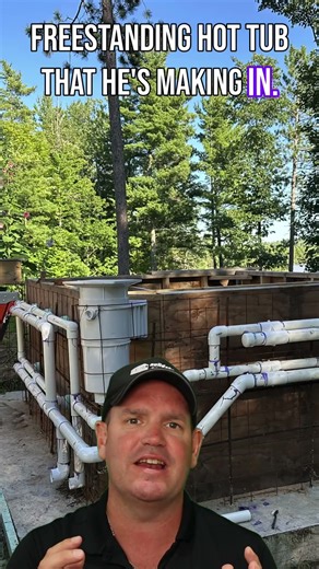Plumbing Complete! Mike's Hot Tub is Ready for Next Phase 💧