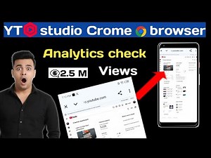 YT studio Crome browser Mai Open kaise kare || YT studio Analytics check Crome browser.