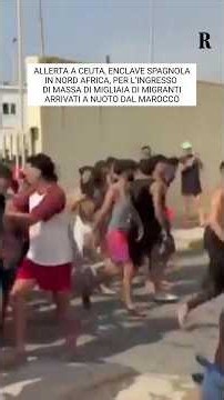Allerta a Ceuta per l’ingresso di massa di migliaia di migranti arrivati a nuoto