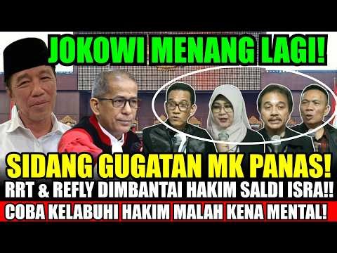 JOKOWI MENANG LAGI! SIDANG MK PANAS‼️ PERMOHONAN RRT DIANGGAP KABUR‼️ SALDI ISRA: “INI TIDAK LAZIM!”