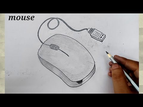 how to draw computer mouse l how to draw computer mouse easily l how to draw computer mouse in easy