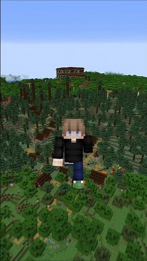 This Minecraft Seed has a WOODLAND MANSION NEXT TO A VILLAGE!