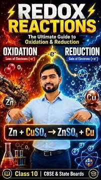 🔥 Redox Reactions: The Ultimate Guide to Oxidation & Reduction | Class 10 Science. #redox