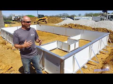 Radiant Pool Installation | 20 x 40 | Custom Tanning Ledge | Step 2 of 4 | #PoolGuys 2019