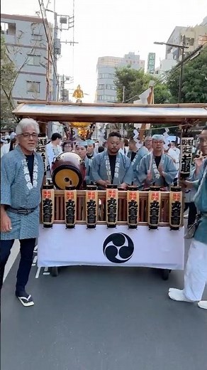 祭りばやし 祭囃子 太鼓・鉦・笛 和楽器 三社祭 2023 神輿 東京浅草 Sanja Matsuri portable shrine Tokyo Japan Festival #shorts