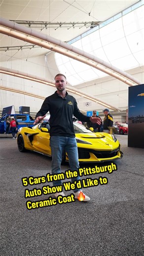 Cars from the 2026 Pittsburgh Auto Show We’d LOVE to Ceramic Coat 👀🔥 ✔️ Ford Mustang GTD – Track weapon meets mirror-finish gloss 😮‍💨 ✔️ Corvette ZR1 – It’s our company colors so it’d look great in our showroom! ✔️ Kia Carnival – Because even the MVP family hauler should shine ✨ ✔️ Ford F250 – Big truck. Bigger gloss. Ultimate durability. ✔️ BMW M5 Wagon – Supercar performance in dad-mode disguise 🔥 ✔️ Ford Bronco – Built for dirt… protected for life. If you saw these at the show, imagine t