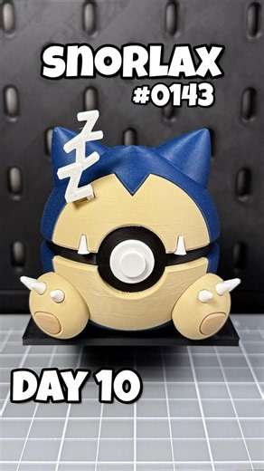 3D Printing Snorlax — Day 10 of the Pokédex Challenge