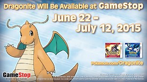 GameStop kicking off Dragonite distribution for Pokemon 3DS games next month
