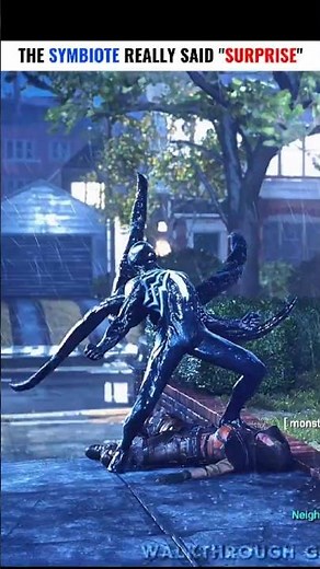 THE SYMBIOTE REALLY SAID SURPRISE MF [4K 60FPS] | SPIDER-MAN 2 | #shorts