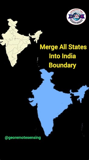 Merge All States into India Boundary #shorts