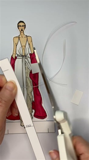 Cutting Out & Setting Up Valentino Spring 2022 Couture | PaperDoll no. 167 | ASMR