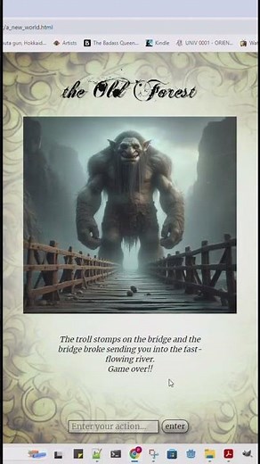 JavaScript Text Adventure Game