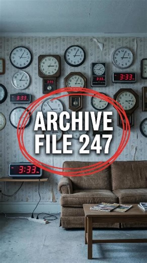 FrozenSecretsStory on Instagram: "If All the Clocks Show the Same Time, Do Not Look Away | ARCHIVE FILE 247 This video documents ARCHIVE FILE 247. Multiple clocks inside a residential building began displaying the same incorrect time. Digital, analog, and mechanical devices synchronized without power or connection. Witnesses reported delayed movement, abnormal reflections, and ticking sounds without a visible source. Observation appeared to worsen the effect. This file contains reconstructed pro