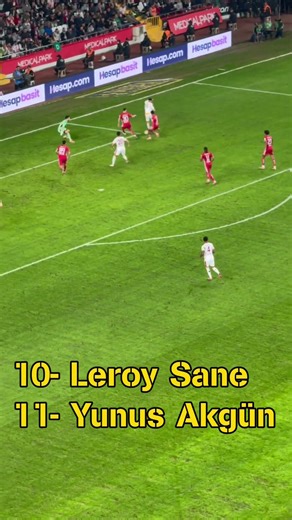 🔥Leroy Sane & Yunus Akgün Galatasaray başka seviye izleyenler mest oldu #galatasaray #gol #süperlig