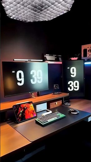 ✨ Make Your Setup Aesthetic & Timeless with This Flip Clock! 🕶️🕰️✨ #clock #aesthetic #techtips