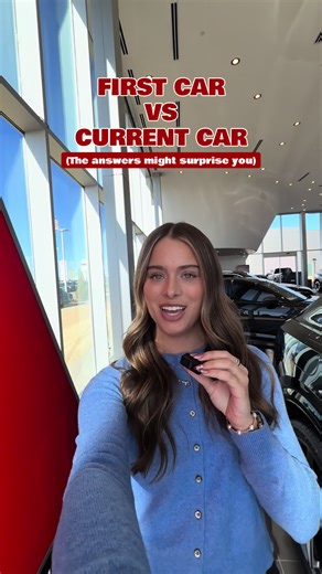 What was YOUR first car vs what you're driving now? Let us know in the comments! #firstcar #AudiOKC