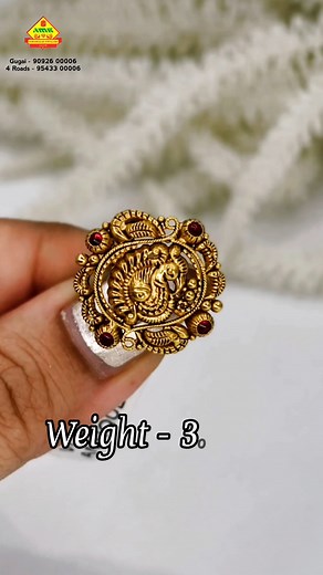 💛Lightweight Antique Gold Rings | Traditional Elegance by AMR Sumangalee Jewellers Embrace the essence of tradition in a modern way! Our Lightweight Antique Rings bring you the best of both worlds — heritage detailing, lightweight comfort, and divine craftsmanship. ✨ Perfect for those who love antique artistry without the heaviness of traditional gold. Each piece narrates a story of South Indian heritage and timeless beauty. 📍Available in-store 4 Roads | Gugai - Salem 📞 95433 00006 |90926 000