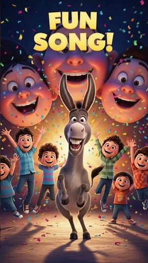 Donkey Song for Kids 🐴 | Best Fun Farm Song & Dance Animation