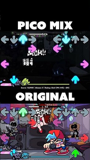 Pico Mix VS Original | Kapi Full Week 😱 [FNF]