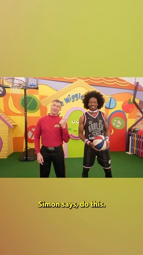 The Wiggles on Instagram: "Simon’s Says with Simon & The Harlem Globetrotters! Now that’s a game! 🏀 Watch as Simon tries his best to keep up with their incredible moves! From fancy footwork to endless ball spinning, can you keep up too? You be the judge and see if Simon’s got the smoothest moves in this fun challenge! 💥🤭 #TheWiggles #HarlemGlobetrotters #Basketball #Tricks"