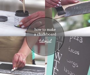 How to Make a DIY Chalkboard
