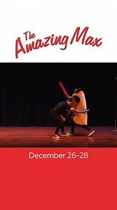 The Amazing Max brings magic and comedy to life in an interactive show for all ages December 26-28. | Adrienne Arsht Center for the Performing Arts
