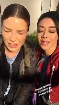 Lauren German & Aimee Garcia bts vids on Lucifer S3 set (26-03-18)