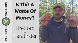 Start a fire with paracord tested, is it waste
