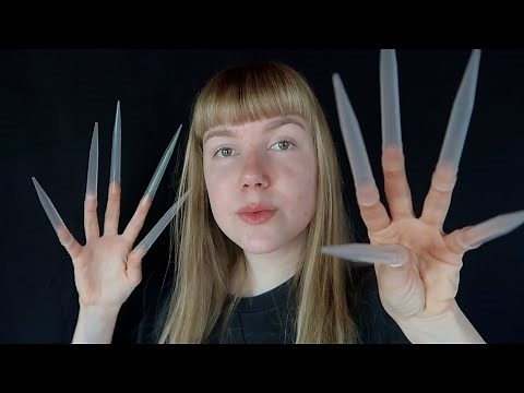 ASMR Plucking Your Negative Energy w/ EXTREME LONG NAILS