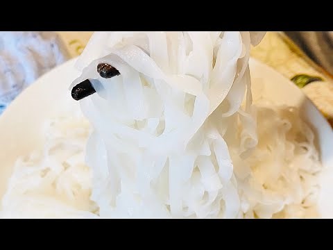 How to quickly and easily boil rice noodles at home | Chewy and delicious like fresh noodles
