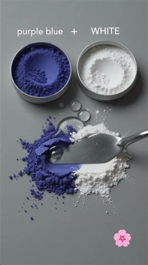 Guess the mixed colors PURPLE BLUE+WHITE #paintmixing #colormixing #asmrart #satisfyingart
