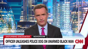 Officer unleashes police dog on unarmed black man in Ohio