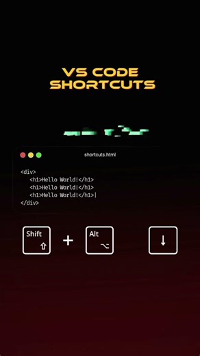 Boost your coding speed with these amazing VS Code shortcuts 💻#ytshort#short#coding