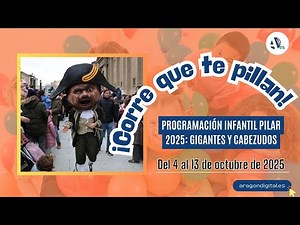 Dónde y cuándo ver a la Comparsa de Gigantes y Cabezudos en las Fiestas del Pilar 2025 de Zaragoza