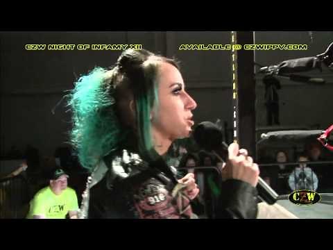 CZW: Kimber Lee and Christina Von Eerie confrontation leads to Cage of Death! WOMEN'S WRESTLING
