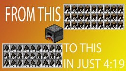 Minecraft | Smelt 27 Stacks in 4:19 Mega Furnace Array Minecraft Map