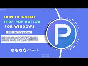 How to install and use iTop PDF | PDF editing software