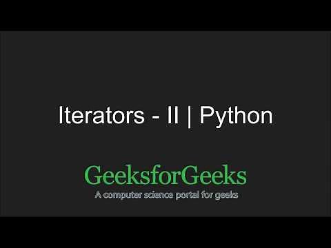Python Programming Tutorial | Iterator Functions - Part 2 | GeeksforGeeks