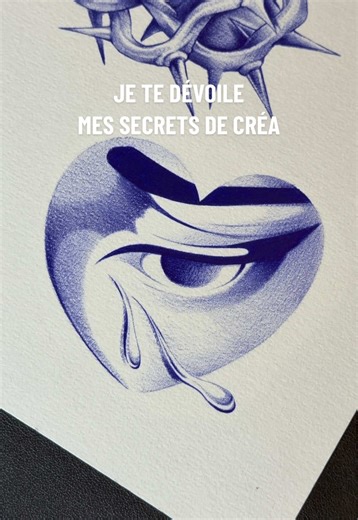 Je t’explique comment je prépare mes planches de flash ✍️ J’aime qu’elles soient parfaitement équilibrées et sans aucune trace de crayon, alors je procède toujours de la même façon. Sur Procreate, la première étape me permet d’avoir un calque déjà prêt pour l’impression. Une fois le design validé, je le duplique pour pouvoir l’imprimer en différentes tailles. Ce nouveau flash est disponible 👁️ Réservation via DM ou Mail 💌 —— BOOKING 2026 Open #tattooparis #flashtattoo #tattooflash #paristattoo