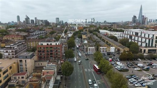 Old Kent Road from the air | aca studios