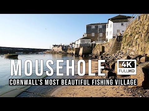 MOUSEHOLE - Cornwall's most beautiful village? - Walk and fly 4K video