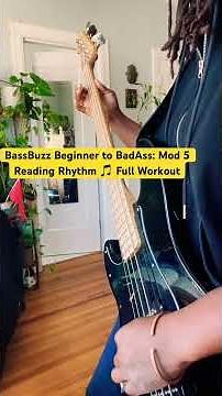BassBuzz Beginner to BadAss course: Mod 5 Lesson 2 Full Workout #bassguitar #beginnerbassguitar
