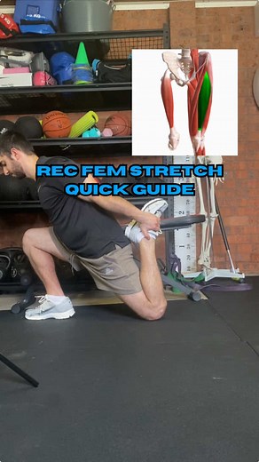 Guía rápida de estiramiento del recto femoral