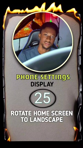 steps on how to rotate phone home screen to landscape #phone #landscape #techtips #android #fyp