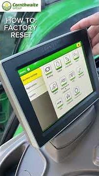 How To Do a Factory Reset on a John Deere Display | Precision Ag | Cornthwaite Group