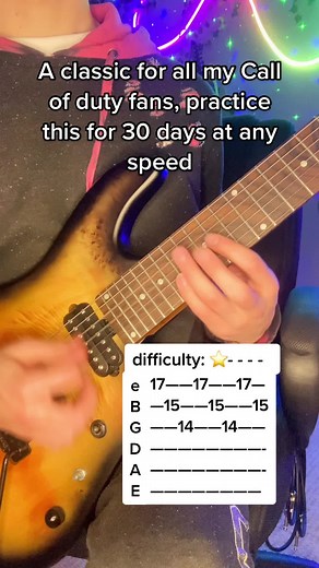 COD Zombies Guitar Sweep Tutorial Practice Lesson
