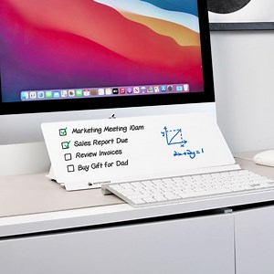 Desktop Glass Whiteboard – Note Tower With Phone & Tablet Stand - Etsy Canada