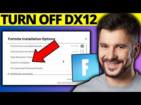 How To Turn OFF DirectX 12 Shaders on Fortnite - Full Guide