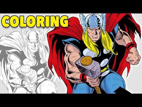 How I Color Comics: Coloring and Shading Comics